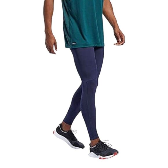 Reebok x Les Mills Men's Compression Leggings Sz M in blue - Picture 1 of 13